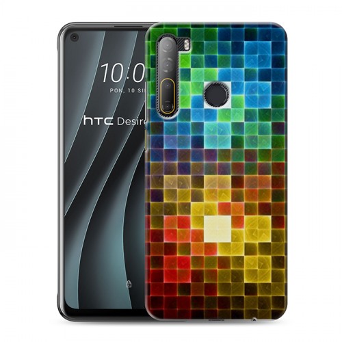 Дизайнерский пластиковый чехол для HTC Desire 20 Pro Геометрия радости