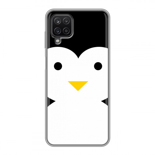 Дизайнерский силиконовый чехол для Samsung Galaxy A12 Пингвины