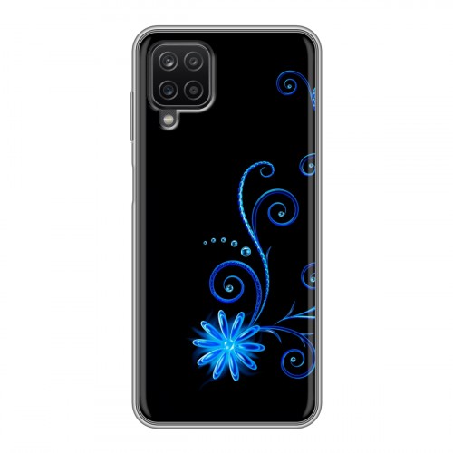 Дизайнерский силиконовый чехол для Samsung Galaxy A12 Абстракции Неон