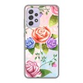 Дизайнерский силиконовый чехол для Samsung Galaxy A52 Романтик цветы
