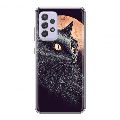 Дизайнерский силиконовый чехол для Samsung Galaxy A52 Мистические кошки