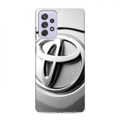 Дизайнерский силиконовый с усиленными углами чехол для Samsung Galaxy A72 Toyota
