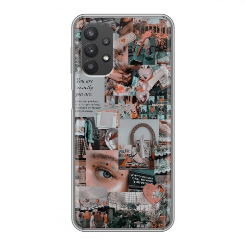 Дизайнерский силиконовый чехол для Samsung Galaxy A32 Коллаж