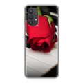 Дизайнерский силиконовый чехол для Samsung Galaxy A32 Розы