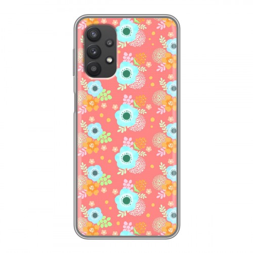 Дизайнерский силиконовый чехол для Samsung Galaxy A32 Причудливые цветы