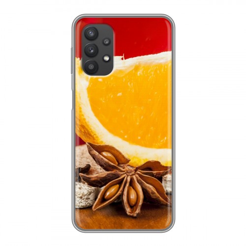 Дизайнерский силиконовый чехол для Samsung Galaxy A32 Апельсины