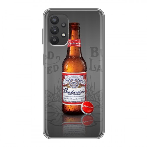 Дизайнерский силиконовый чехол для Samsung Galaxy A32 Budweiser