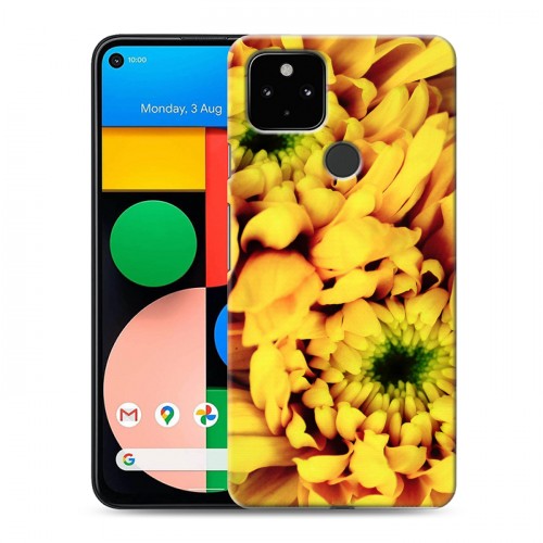 Дизайнерский силиконовый чехол для Google Pixel 4a 5G Монохромные цветы