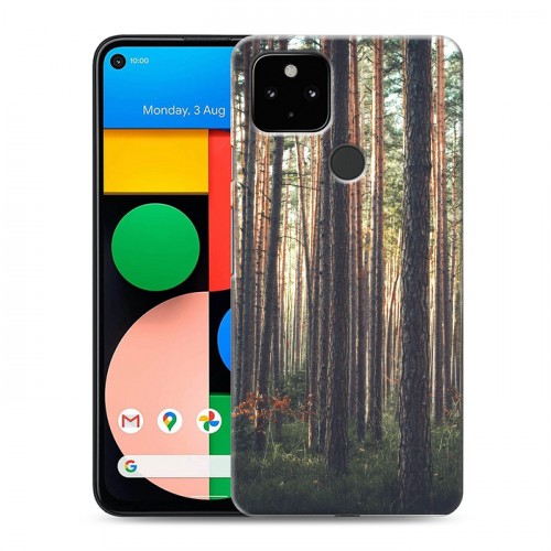 Дизайнерский силиконовый чехол для Google Pixel 4a 5G лес