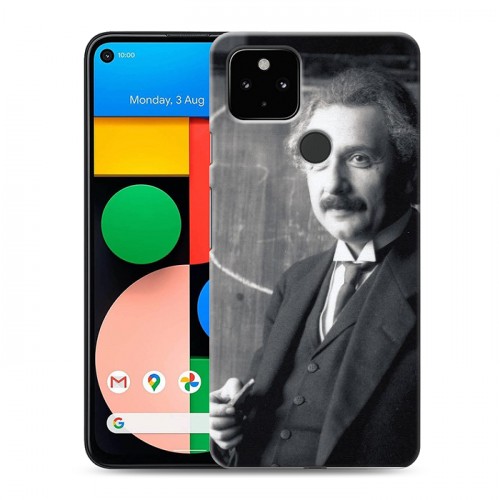 Дизайнерский силиконовый чехол для Google Pixel 4a 5G Альберт Эйнштейн