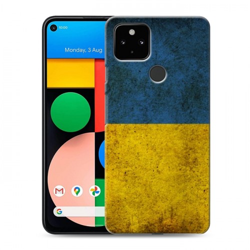 Дизайнерский силиконовый чехол для Google Pixel 4a 5G флаг Украины