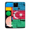 Дизайнерский силиконовый чехол для Google Pixel 4a 5G Флаг Азербайджана