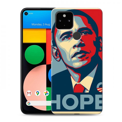 Дизайнерский силиконовый чехол для Google Pixel 4a 5G Барак Обама
