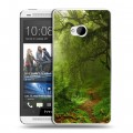 Дизайнерский пластиковый чехол для HTC One (M7) Dual SIM лес