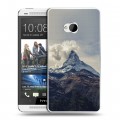 Дизайнерский пластиковый чехол для HTC One (M7) Dual SIM вулкан