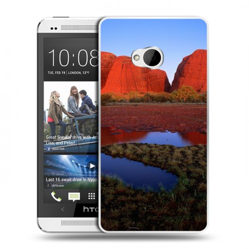 Дизайнерский пластиковый чехол для HTC One (M7) Dual SIM каньоны