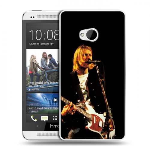 Дизайнерский пластиковый чехол для HTC One (M7) Dual SIM nirvana