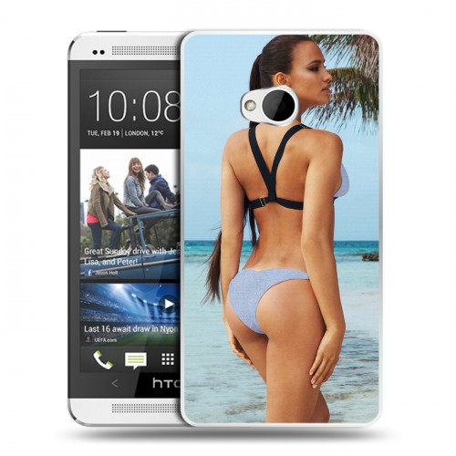 Дизайнерский пластиковый чехол для HTC One (M7) Dual SIM Ирина Шейк