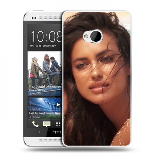 Дизайнерский пластиковый чехол для HTC One (M7) Dual SIM Ирина Шейк