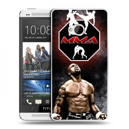 Дизайнерский пластиковый чехол для HTC One (M7) Dual SIM ММА