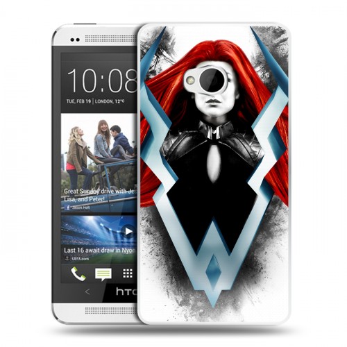 Дизайнерский пластиковый чехол для HTC One (M7) Dual SIM Сверхлюди