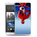 Дизайнерский пластиковый чехол для HTC One (M7) Dual SIM Человек-паук : Через вселенные