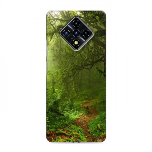 Дизайнерский силиконовый с усиленными углами чехол для Infinix Zero 8 лес