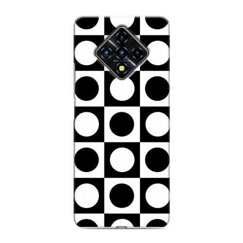 Дизайнерский силиконовый с усиленными углами чехол для Infinix Zero 8 Черно-белые фантазии