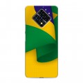 Дизайнерский силиконовый с усиленными углами чехол для Infinix Zero 8 Флаг Бразилии