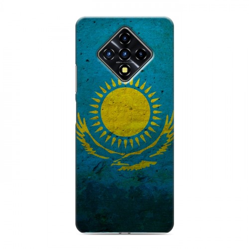 Дизайнерский силиконовый с усиленными углами чехол для Infinix Zero 8 Флаг Казахстана