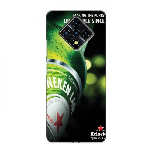 Дизайнерский силиконовый с усиленными углами чехол для Infinix Zero 8 Heineken
