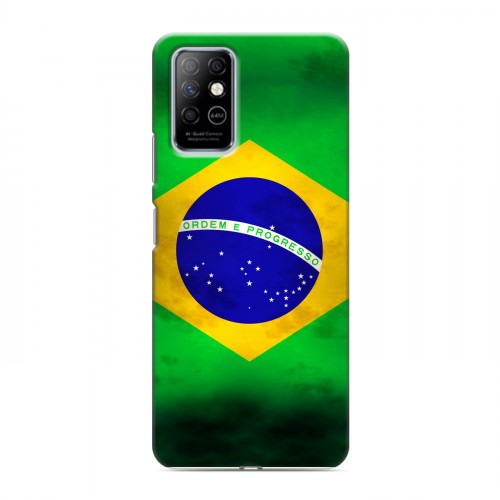 Дизайнерский пластиковый чехол для Infinix Note 8 Флаг Бразилии