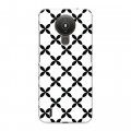 Дизайнерский силиконовый чехол для Nokia 1.4 Черно-белые фантазии
