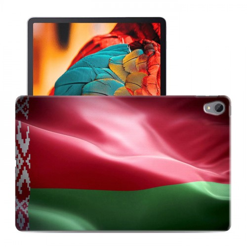 Дизайнерский силиконовый чехол для Lenovo Tab P11 Флаг Белоруссии