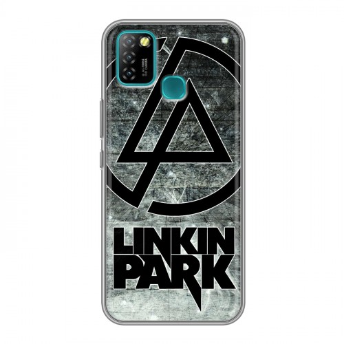 Дизайнерский силиконовый с усиленными углами чехол для Infinix Hot 10 Lite Linkin Park