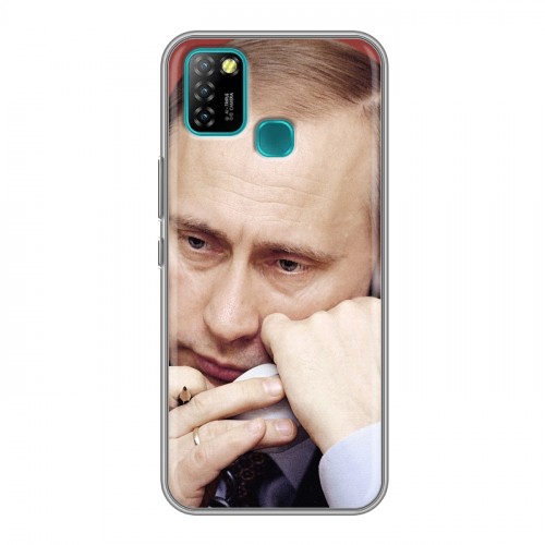 Дизайнерский силиконовый с усиленными углами чехол для Infinix Hot 10 Lite В.В.Путин