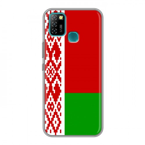 Дизайнерский силиконовый с усиленными углами чехол для Infinix Hot 10 Lite Флаг Белоруссии
