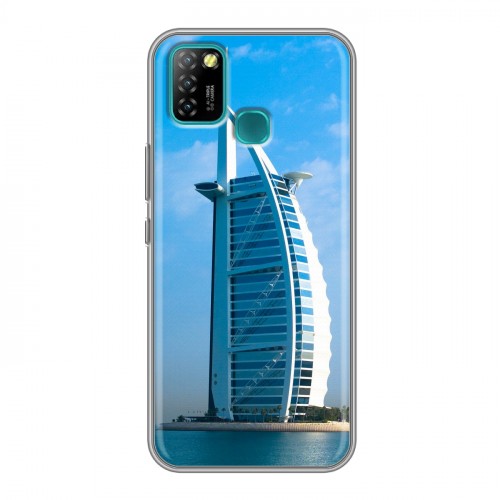 Дизайнерский силиконовый с усиленными углами чехол для Infinix Hot 10 Lite Дубаи