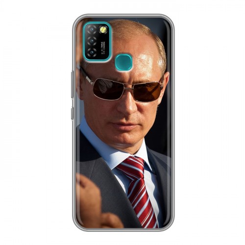 Дизайнерский силиконовый с усиленными углами чехол для Infinix Hot 10 Lite В.В.Путин