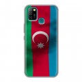 Дизайнерский силиконовый с усиленными углами чехол для Infinix Hot 10 Lite Флаг Азербайджана