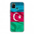 Дизайнерский пластиковый чехол для Infinix Hot 10 Lite Флаг Азербайджана