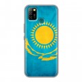 Дизайнерский пластиковый чехол для Infinix Hot 10 Lite Флаг Казахстана