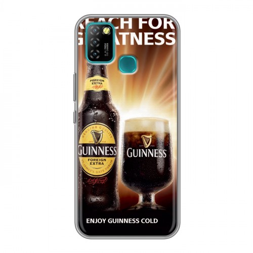 Дизайнерский силиконовый с усиленными углами чехол для Infinix Hot 10 Lite Guinness