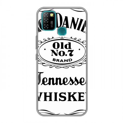 Дизайнерский силиконовый с усиленными углами чехол для Infinix Hot 10 Lite Jack Daniels