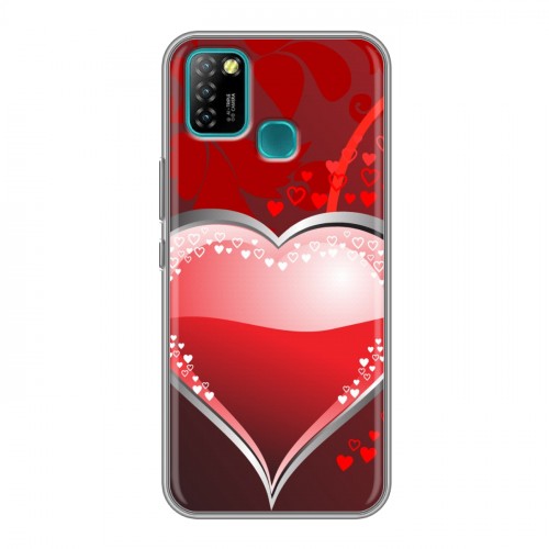 Дизайнерский силиконовый с усиленными углами чехол для Infinix Hot 10 Lite День Святого Валентина