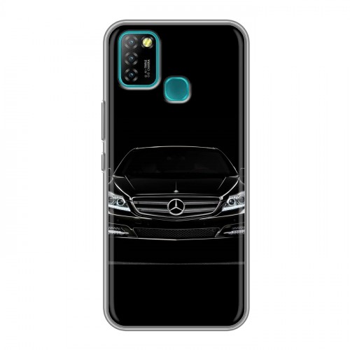 Дизайнерский силиконовый с усиленными углами чехол для Infinix Hot 10 Lite Mercedes