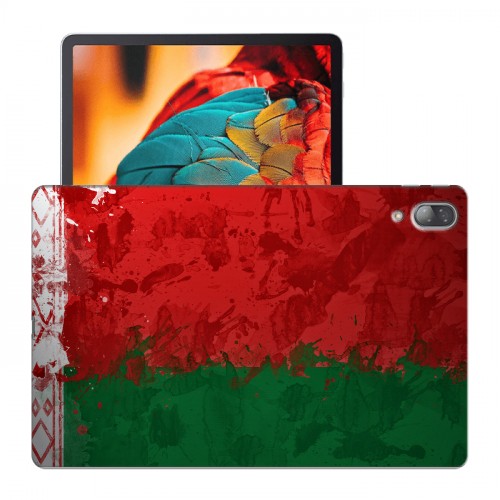 Дизайнерский силиконовый чехол для Lenovo Tab P11 Pro Флаг Белоруссии