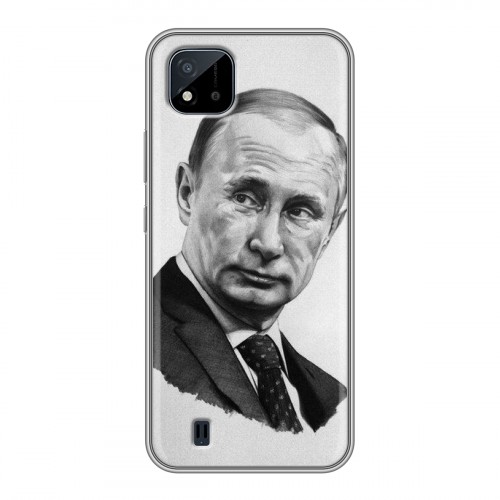 Дизайнерский силиконовый с усиленными углами чехол для Realme C20 В.В.Путин 