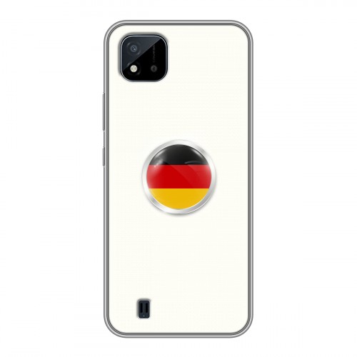Дизайнерский силиконовый чехол для Realme C20 Флаг Германии