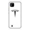 Дизайнерский силиконовый с усиленными углами чехол для Realme C20 Tesla